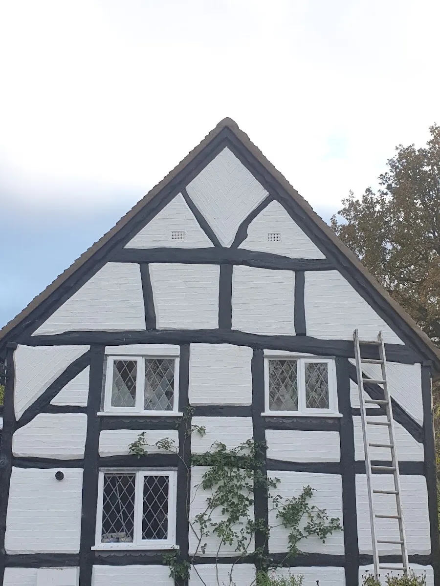 Mock-Tudor restoration in Birmingham